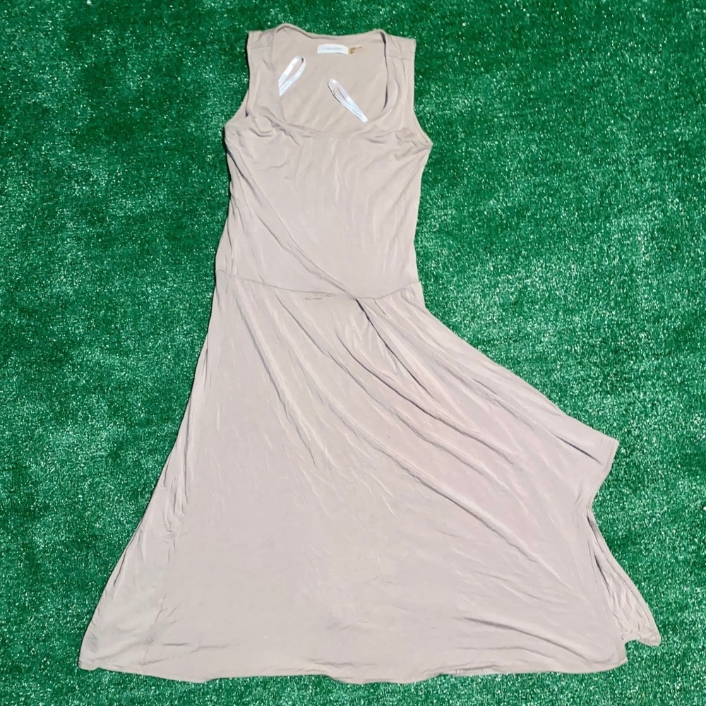 Calvin Klein Women's Maxi Dress Grey Size 2